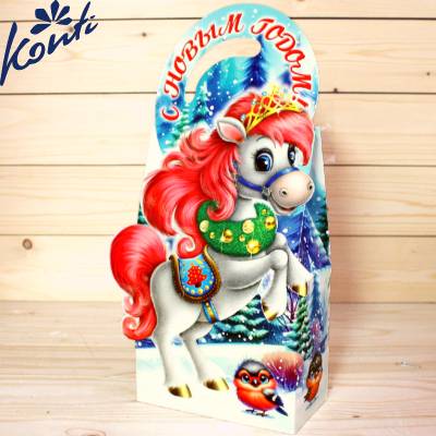 Сладкий новогодний подарок от Конти в картонной упаковке в Лыткарино