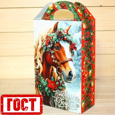 Сладкий новогодний подарок по ГОСТу в картонной упаковке в Лыткарино